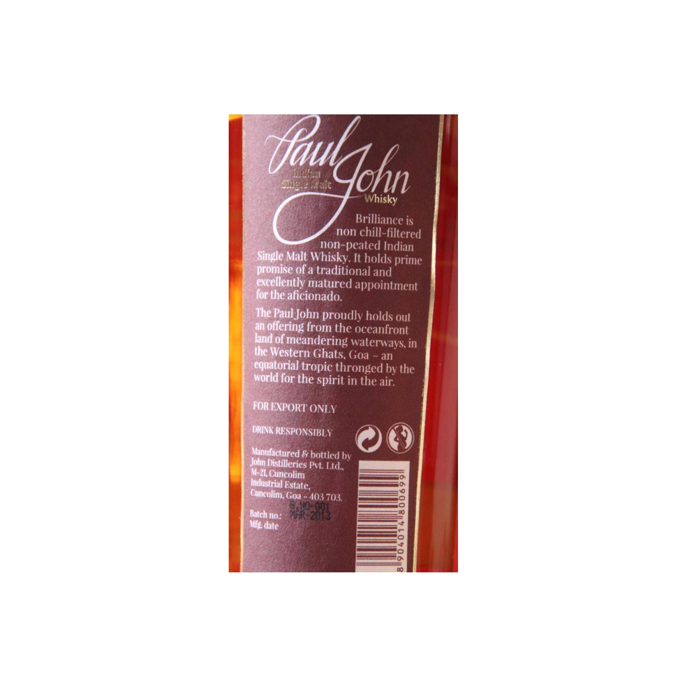 Paul John Single Malt Whisky 3