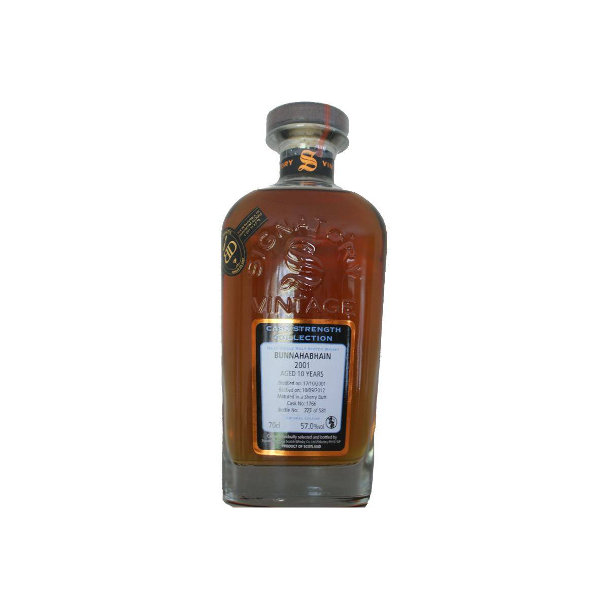 Bunnahabhain Cask Strength Collection 2001 10 Years Single Malt Whisky