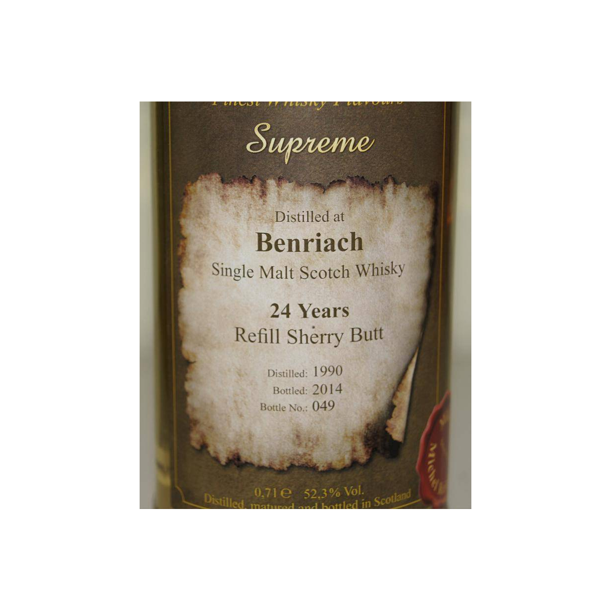 BenRiach 1990 24 Years Single Malt Whisky 2