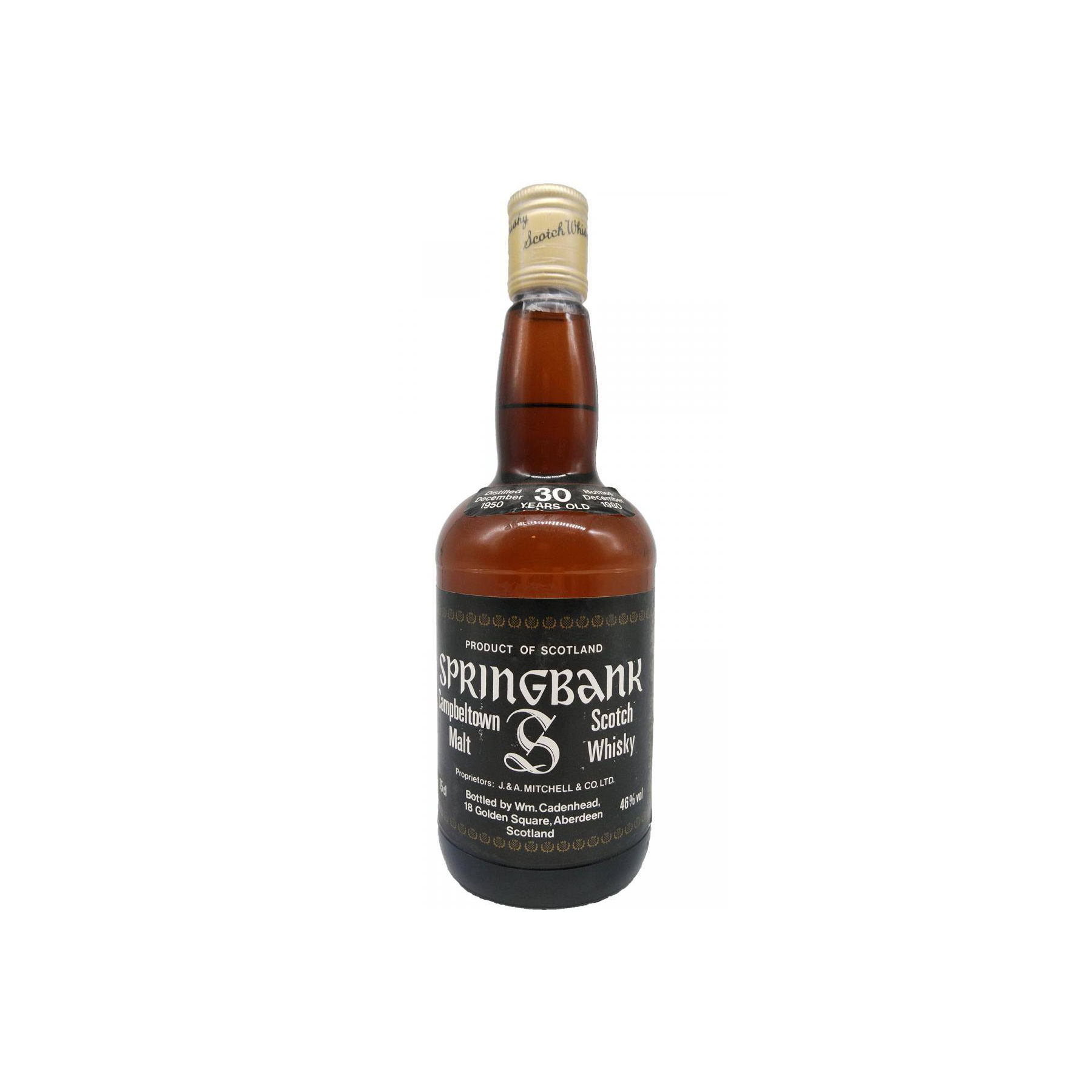 Springbank 1950 30 Years Single Malt Whisky