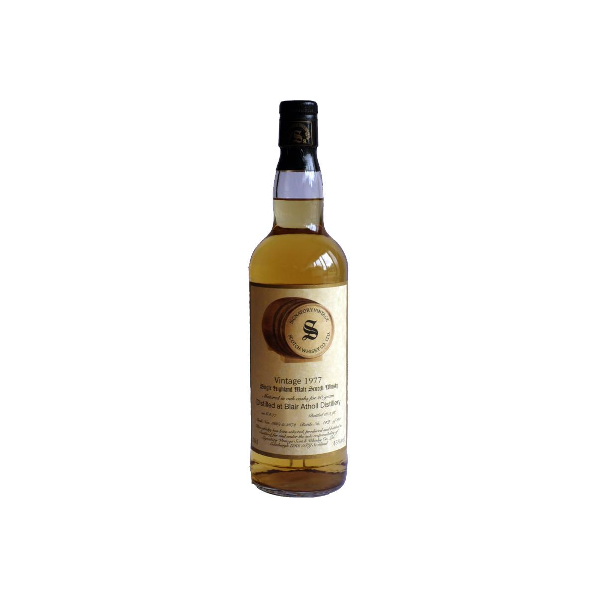 Blair Athol Vintage Collection 1977 20 Years Single Malt Whisky