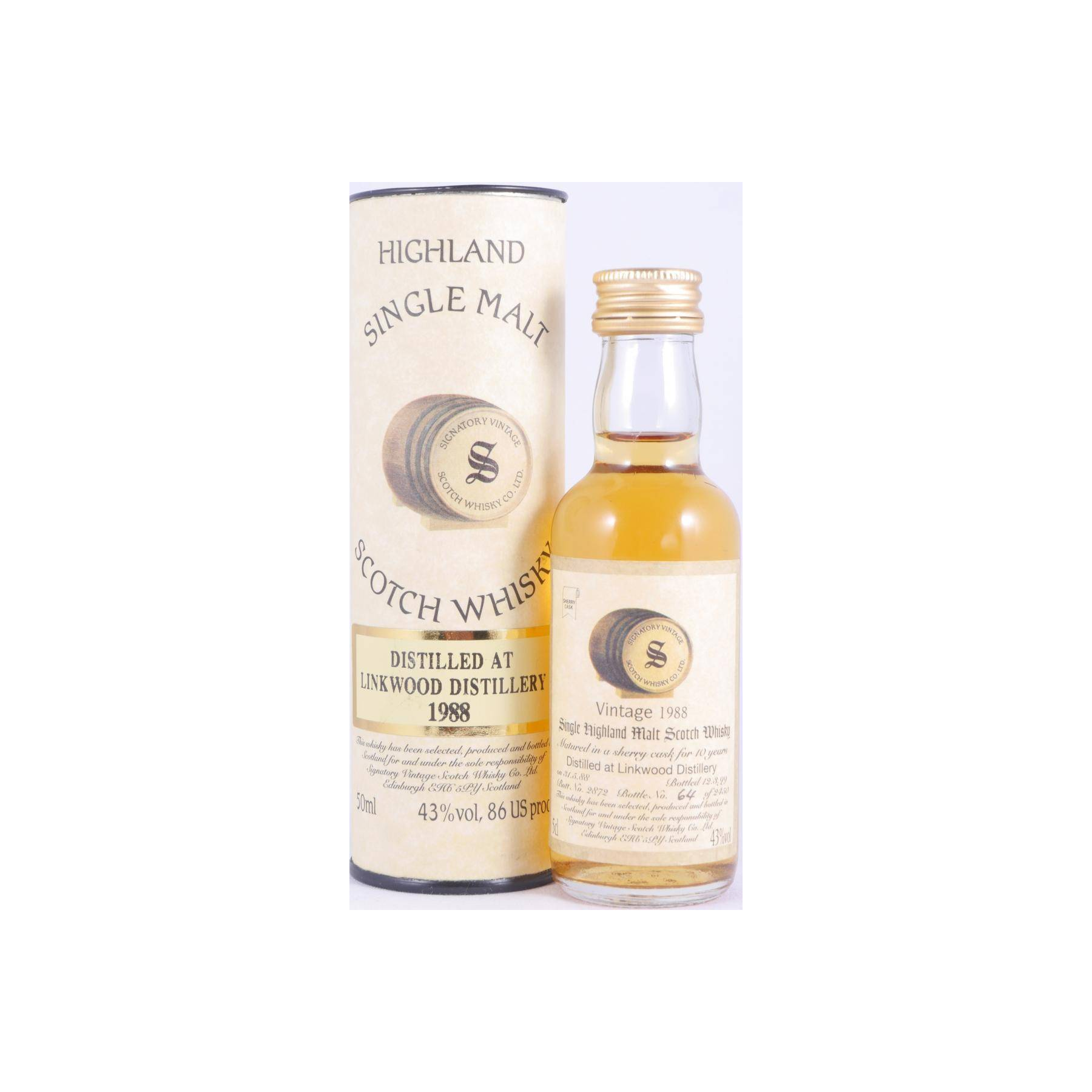 Linkwood Vintage Collection 1988 10 Years Single Malt Whisky 2