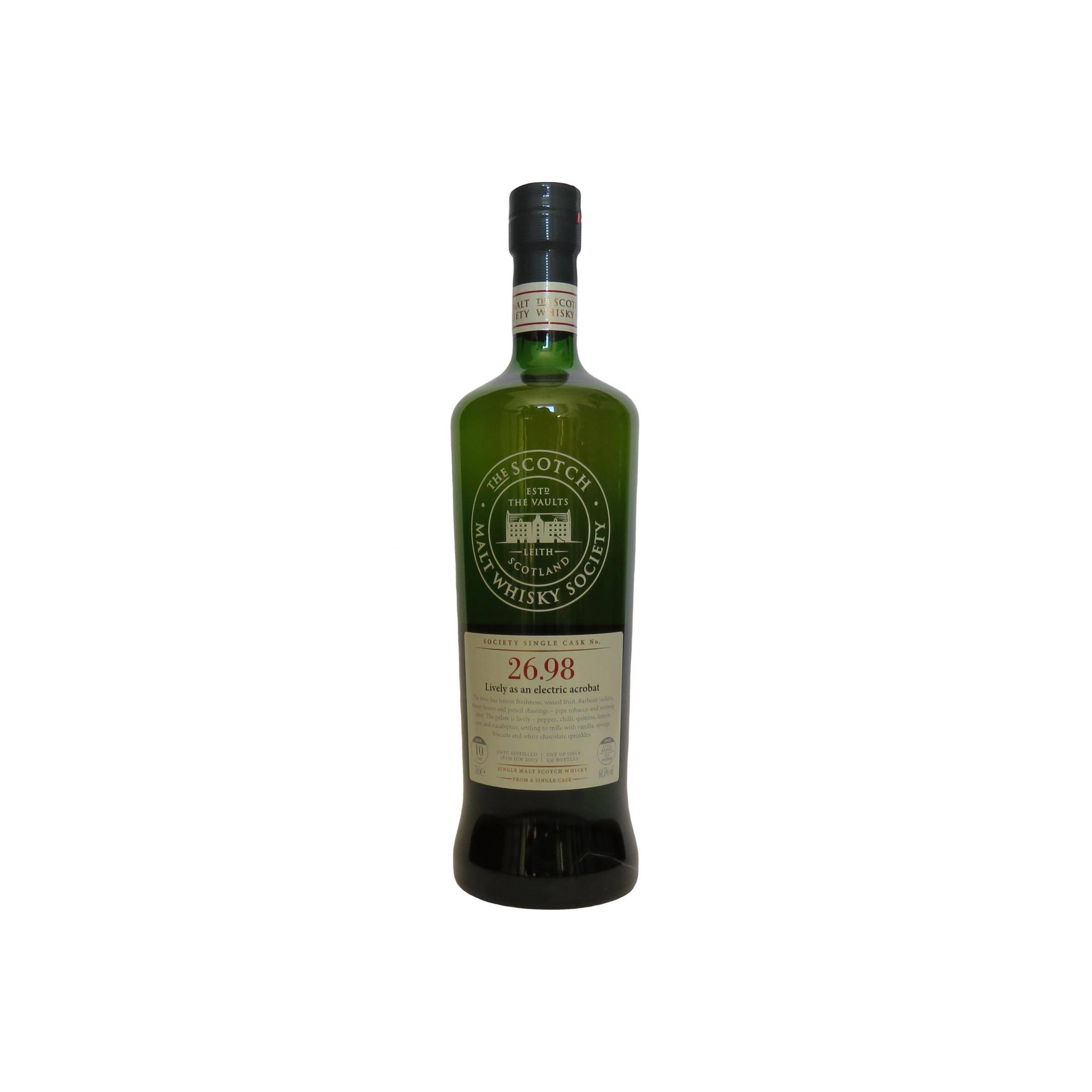 The Scotch Malt Whisky Society 2003 10 Years Single Malt Whisky