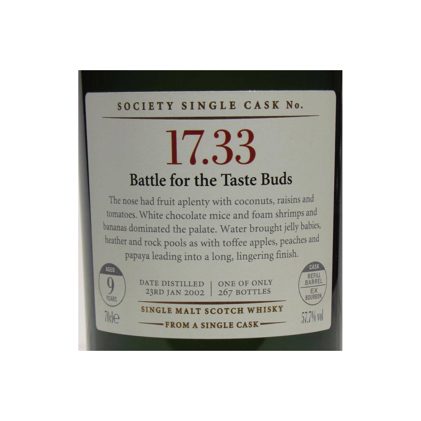 The Scotch Malt Whisky Society 2002 9 Years Single Malt Whisky 2