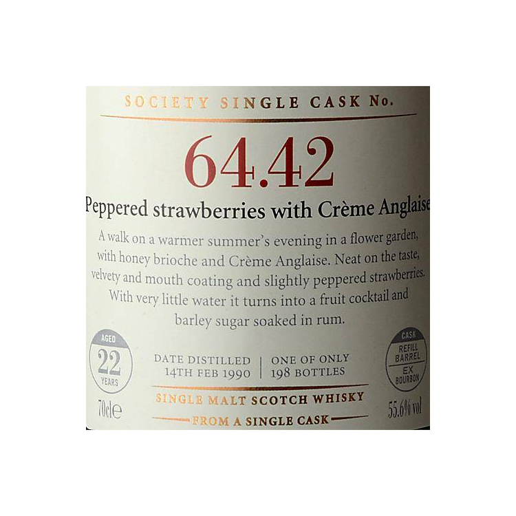 The Scotch Malt Whisky Society 1990 22 Years Single Malt Whisky