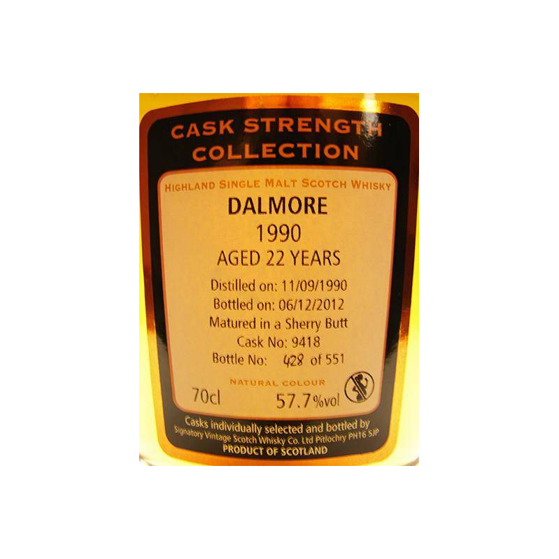 The Dalmore Cask Strength Collection 1990 22 Years Single Malt Whisky 2