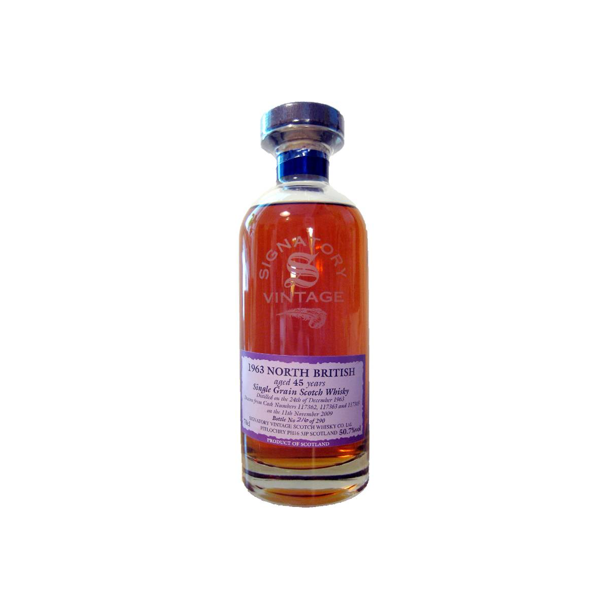North British 1963 45 Years Single Grain Whisky