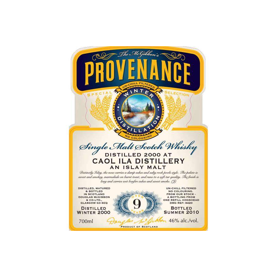 Caol Ila McGibbon's Provenance 2000 9 Years Single Malt Whisky 3