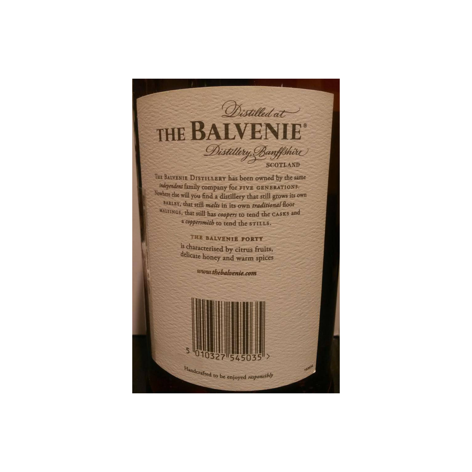 The Balvenie 40 Years Single Malt Whisky 2