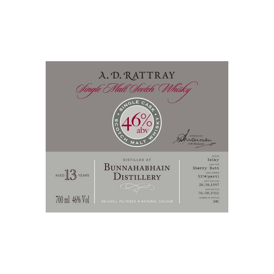 Bunnahabhain Single Cask 1997 13 Years Single Malt Whisky 2
