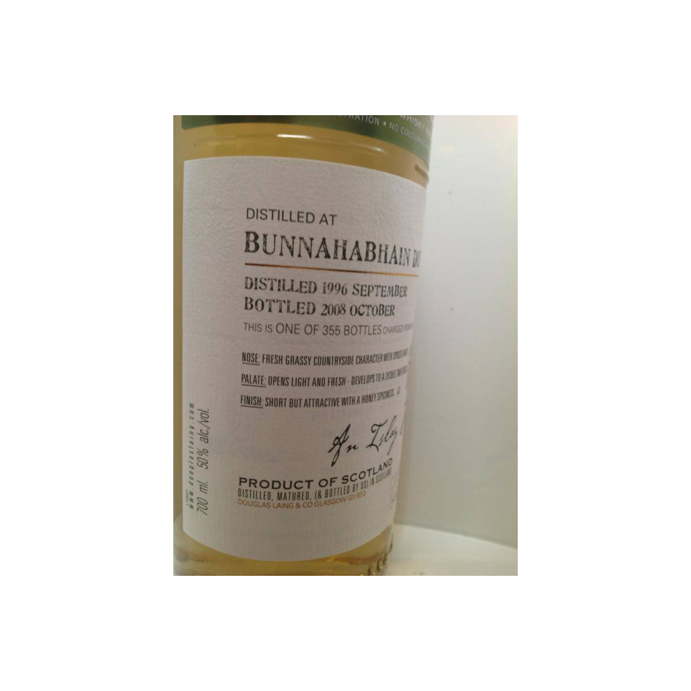 Bunnahabhain Old Malt Cask 1996 12 Years Single Malt Whisky 2