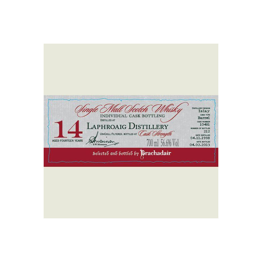 Laphroaig Individual Cask Bottling 1998 14 Years Single Malt Whisky