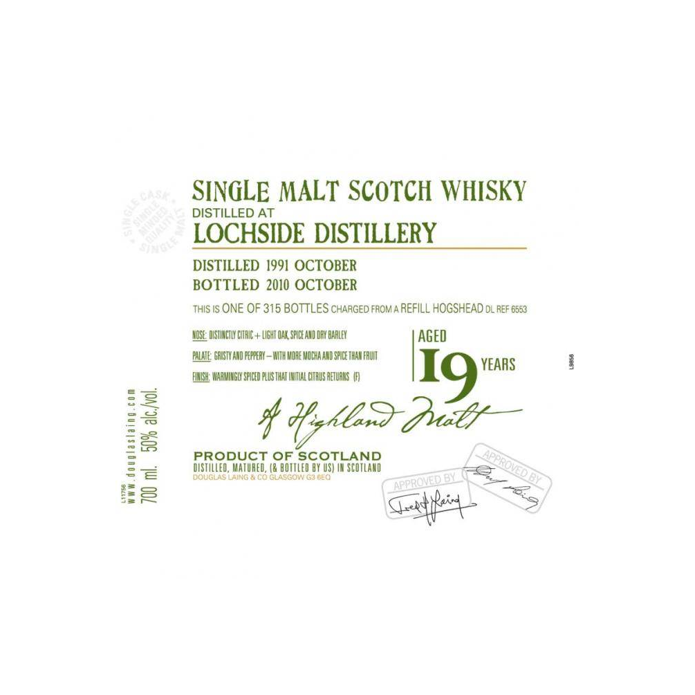 Lochside Old Malt Cask 1991 19 Years Single Malt Whisky 2