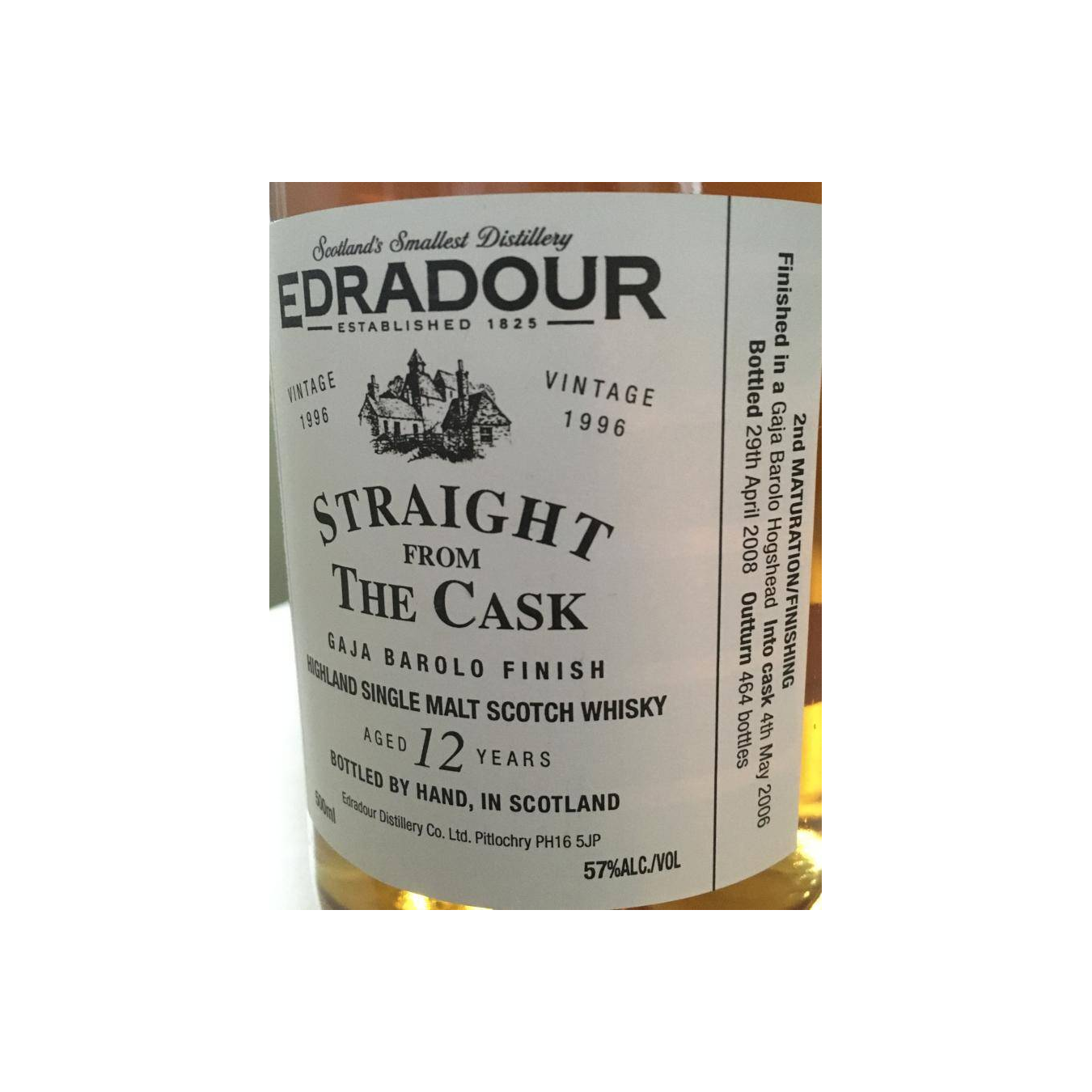 Edradour 1996 12 Years Single Malt Whisky 3