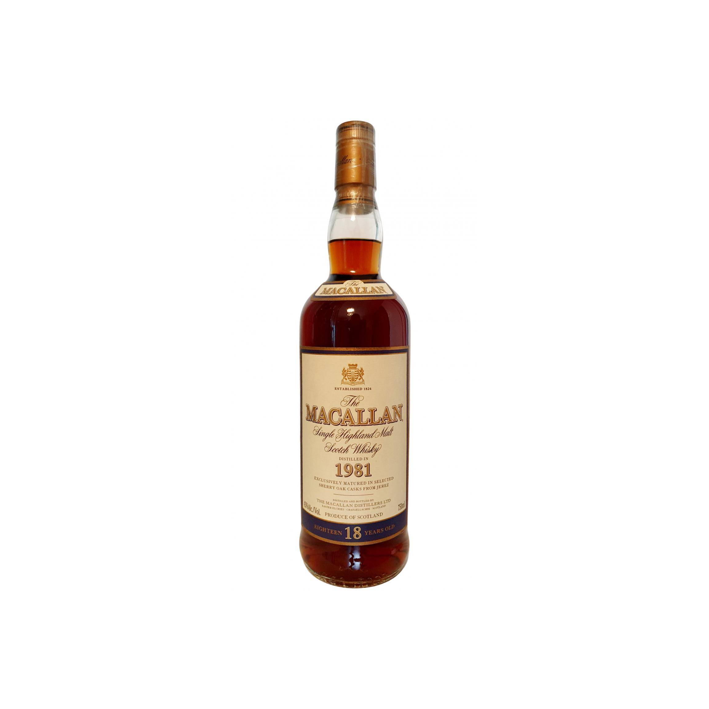 The Macallan 1981 18 Years Single Malt Whisky