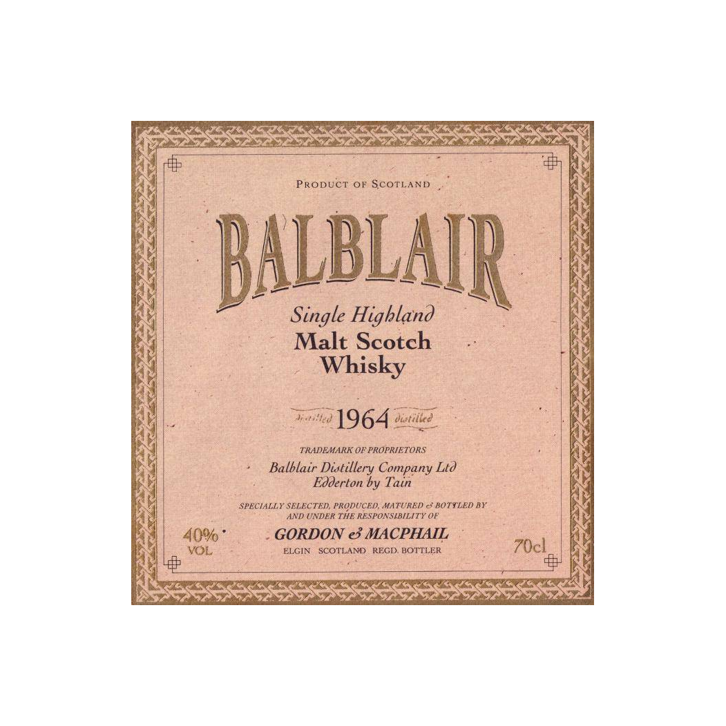Balblair Licensed Bottling 1964 29 Years Single Malt Whisky 2