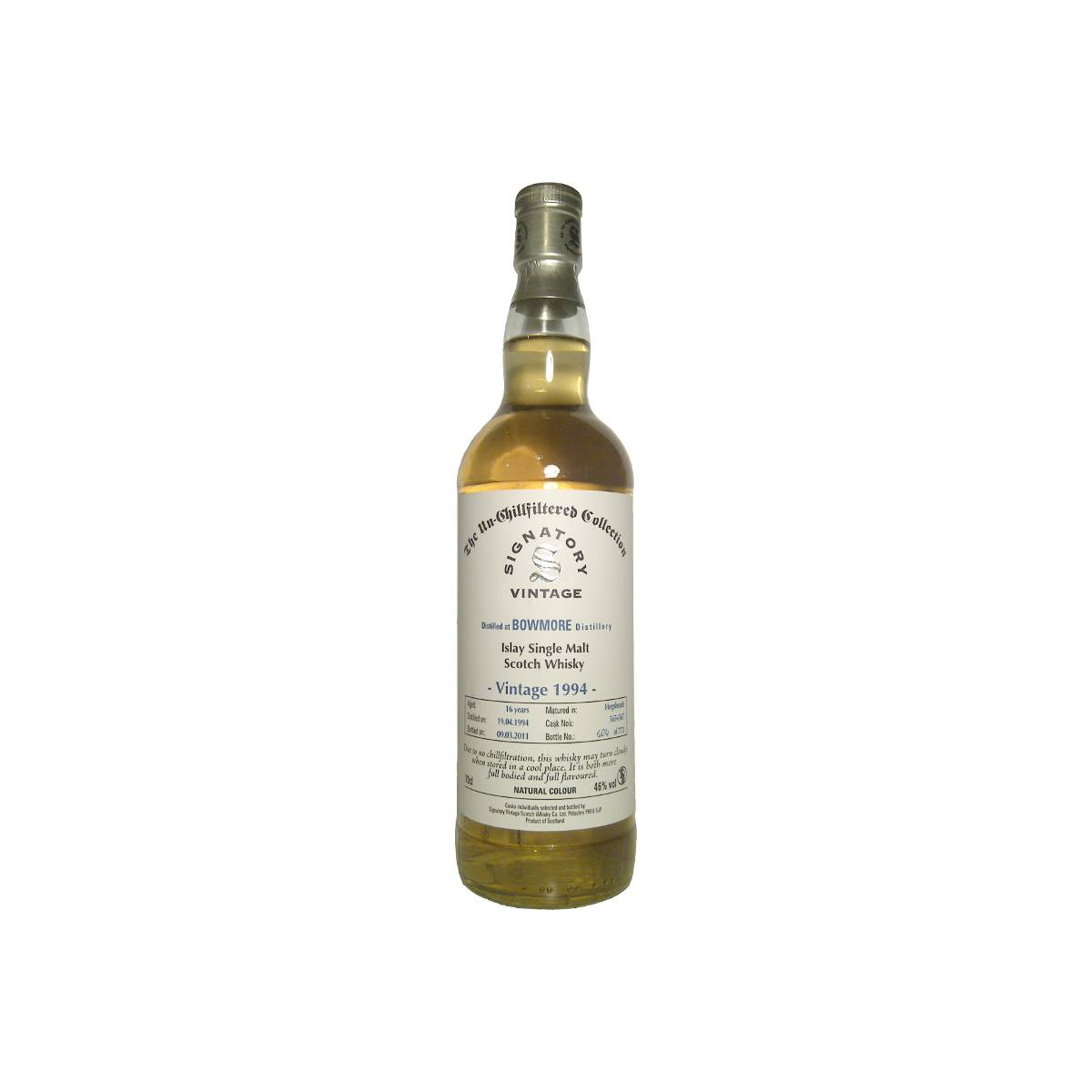 Bowmore The Un-Chillfiltered Collection 1994 16 Years Single Malt Whisky