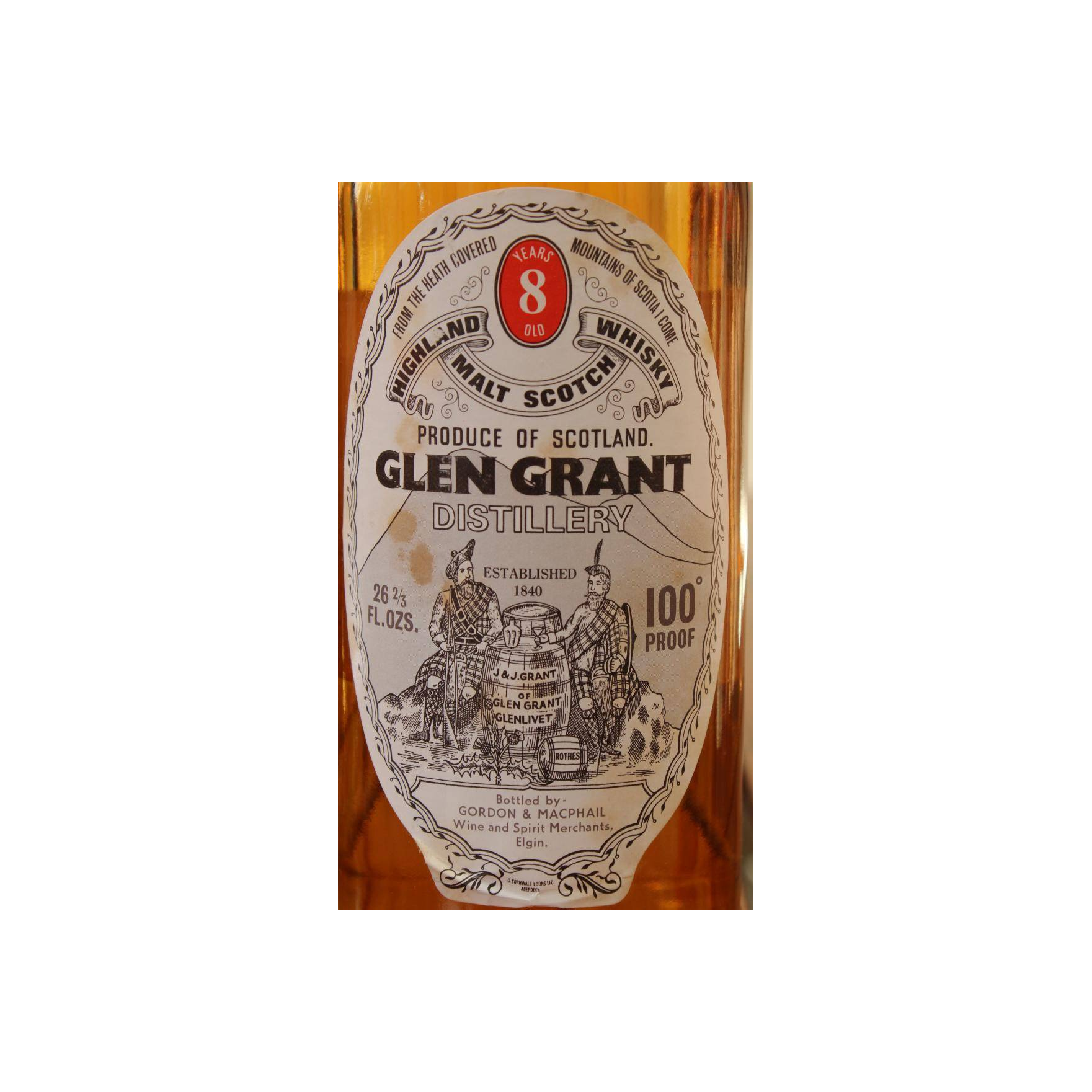 Glen Grant Licensed Bottling 8 Years Single Malt Whisky 2