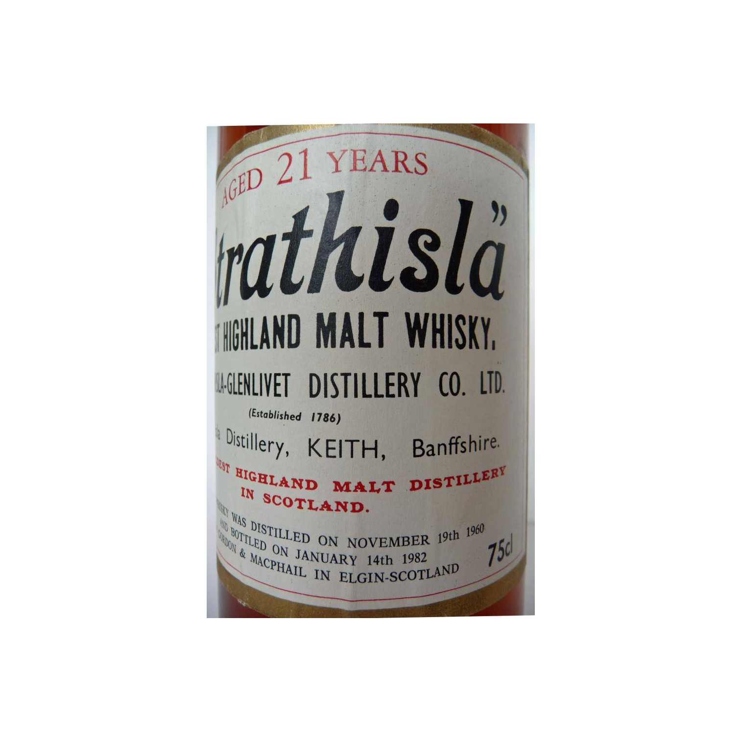 Strathisla Licensed Bottling 1960 21 Years Single Malt Whisky 2