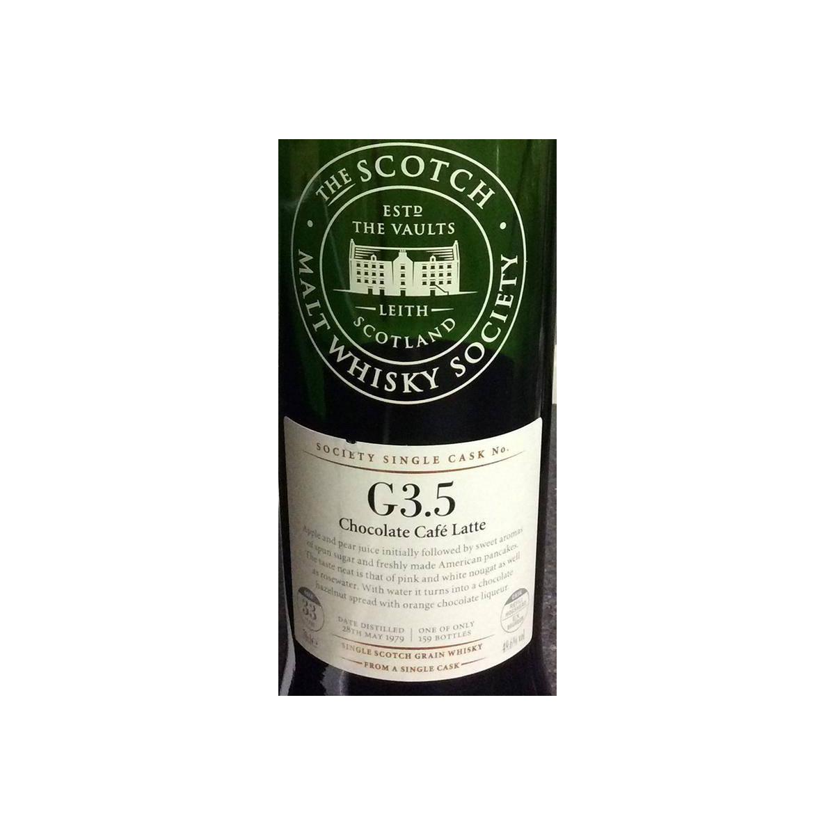 The Scotch Malt Whisky Society 1979 33 Years Single Grain Whisky 3