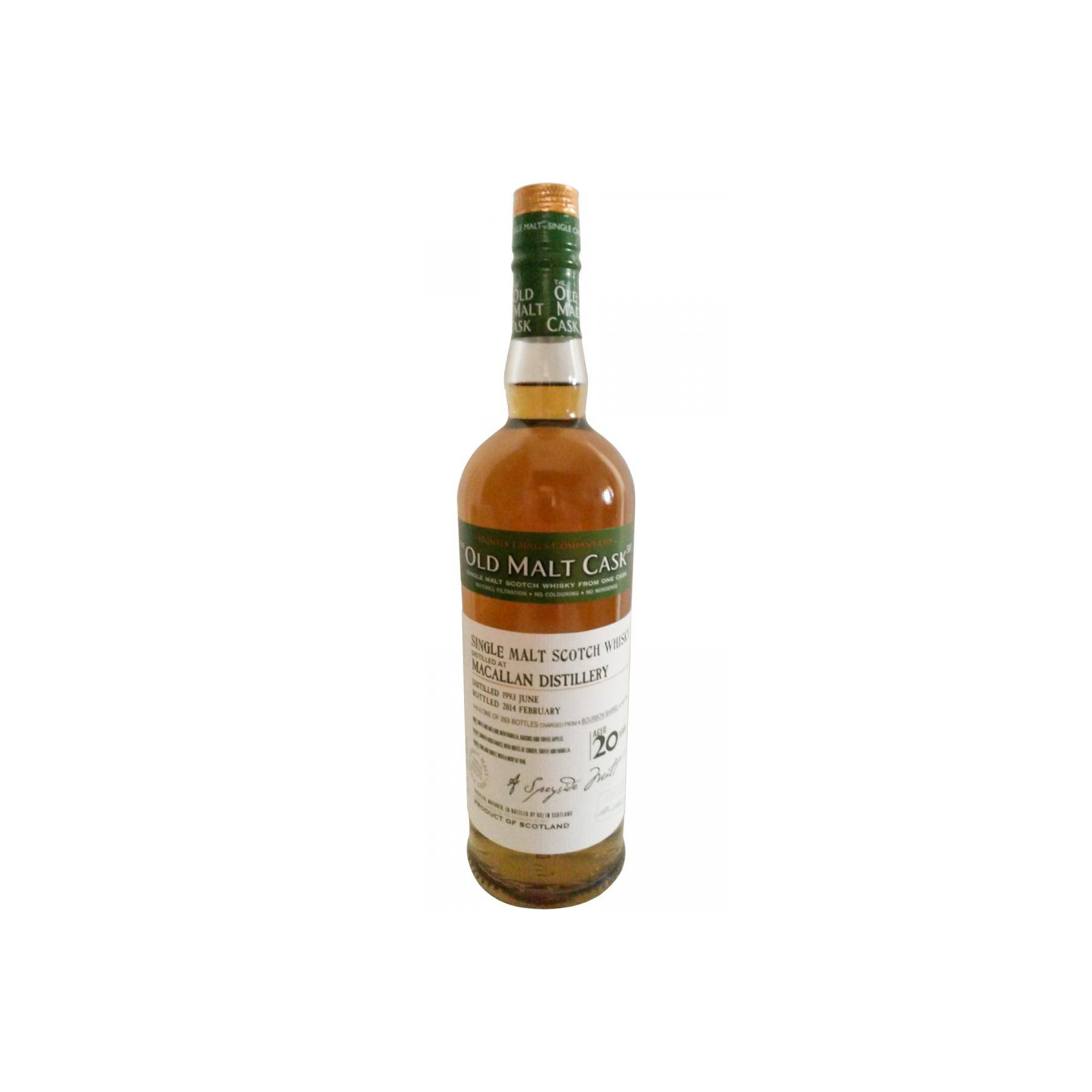 The Macallan Old Malt Cask 1993 20 Years Single Malt Whisky