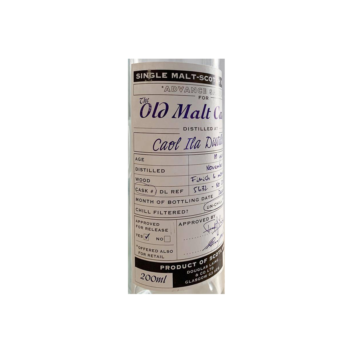 Caol Ila 1984 18 Years Single Malt Whisky