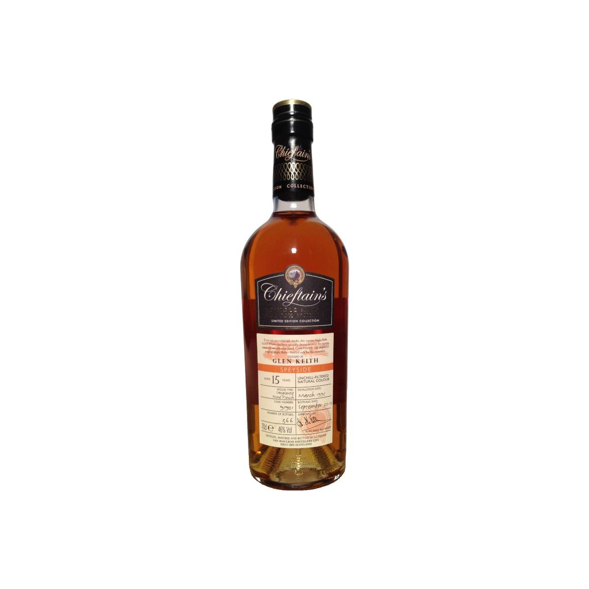 Glen Keith 1995 15 Years Single Malt Whisky