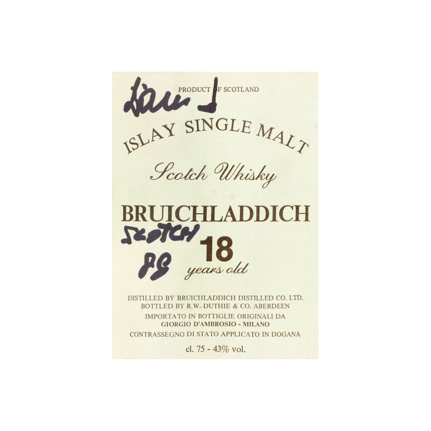 Bruichladdich 1966 18 Years Single Malt Whisky 2