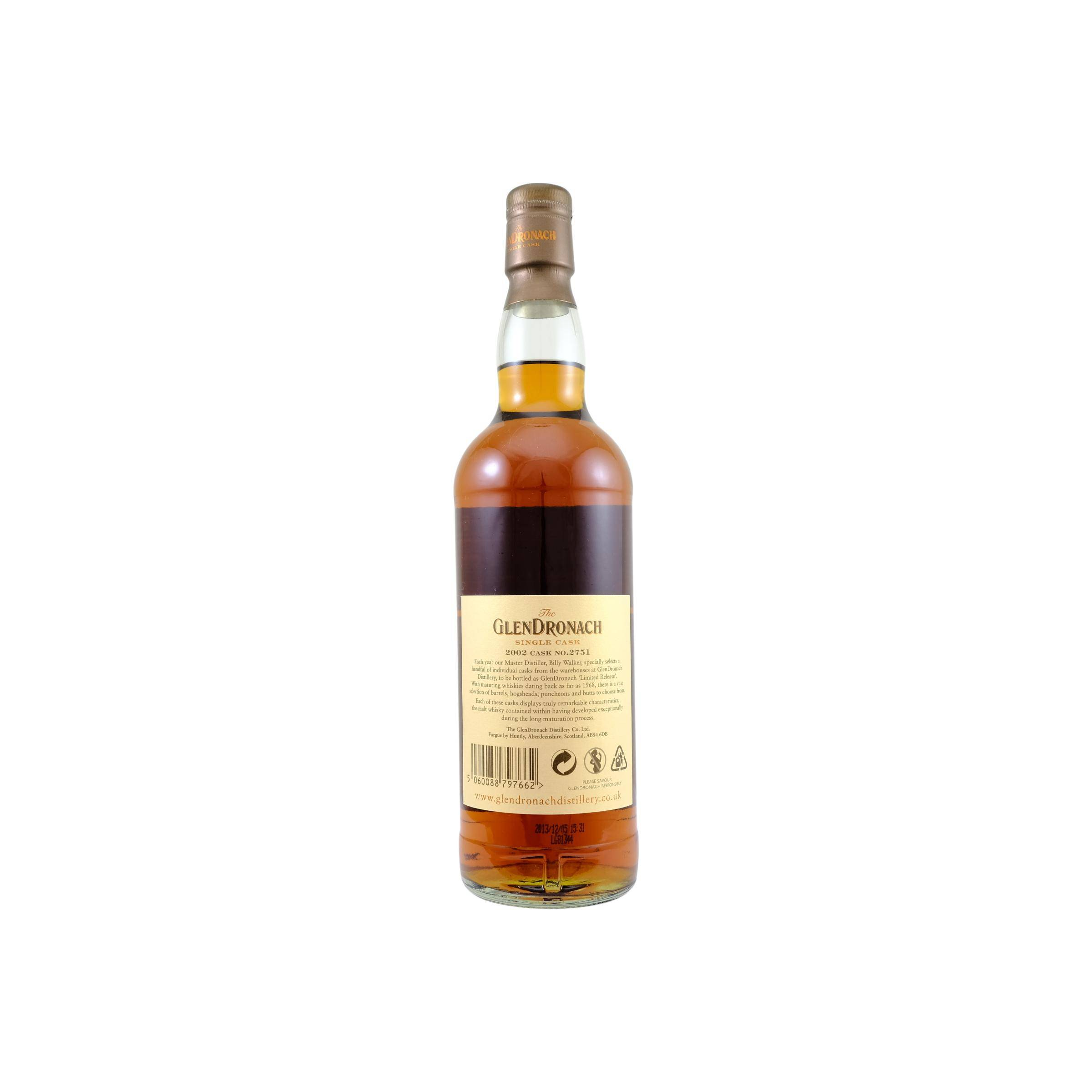 GlenDronach Single Cask 2002 11 Years Single Malt Whisky 2