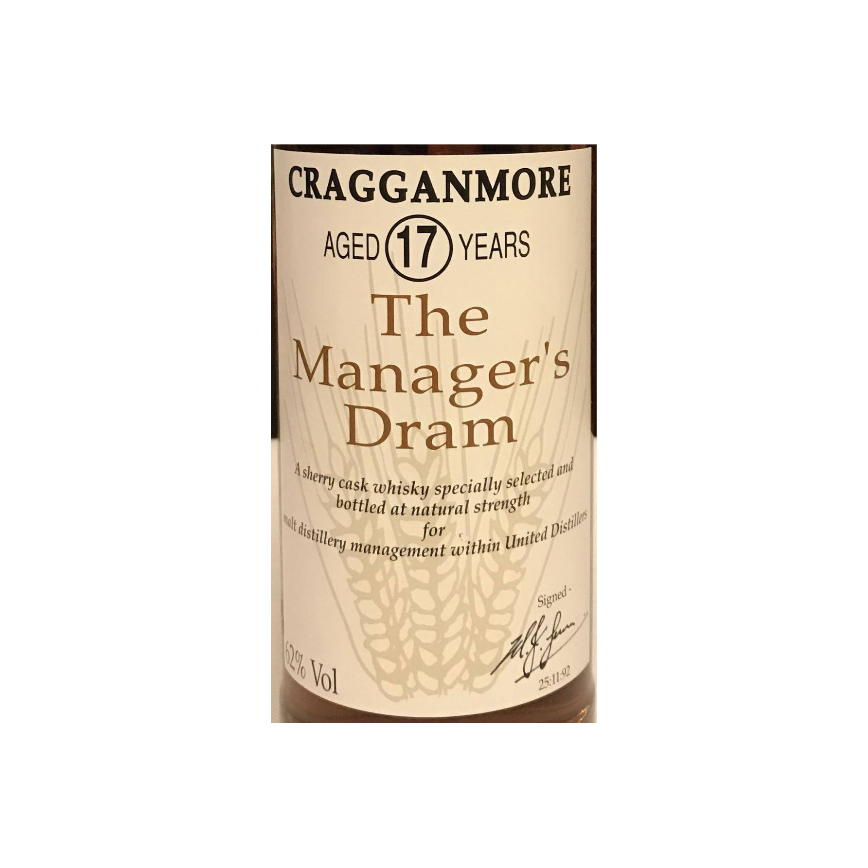 Cragganmore 17 Years Single Malt Whisky 2