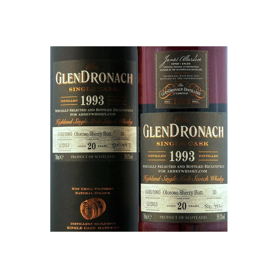 GlenDronach Single Cask 1993 20 Years Single Malt Whisky 3