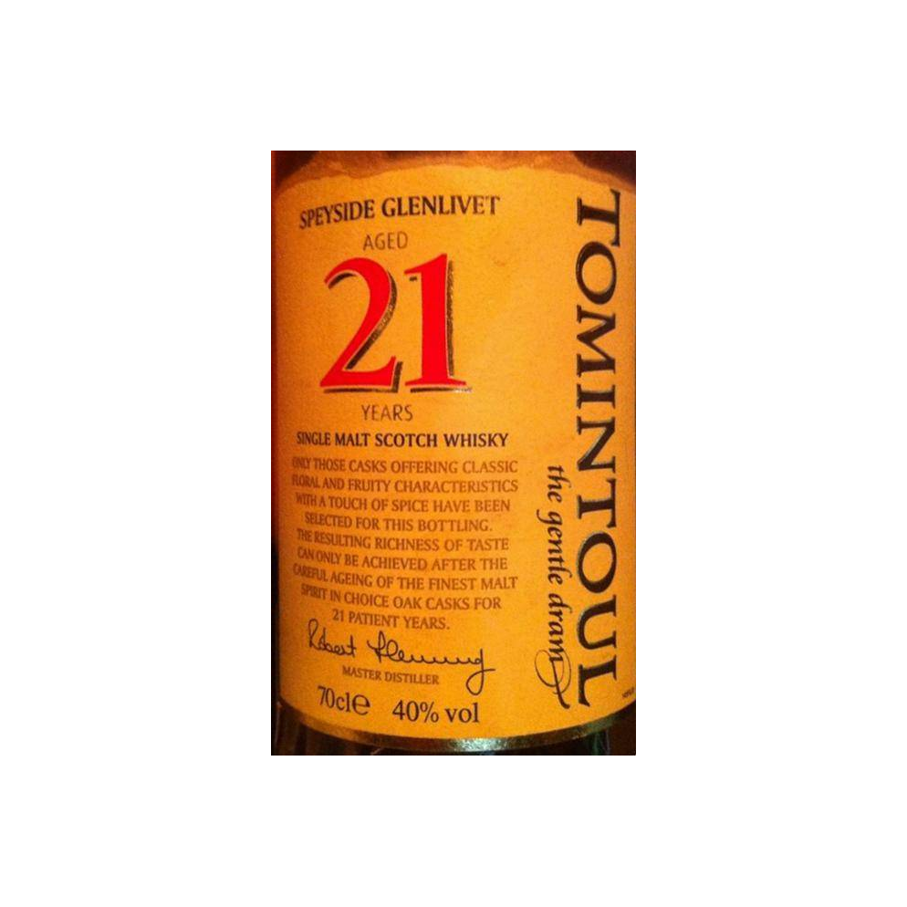 Tomintoul 21 Years Single Malt Whisky 3
