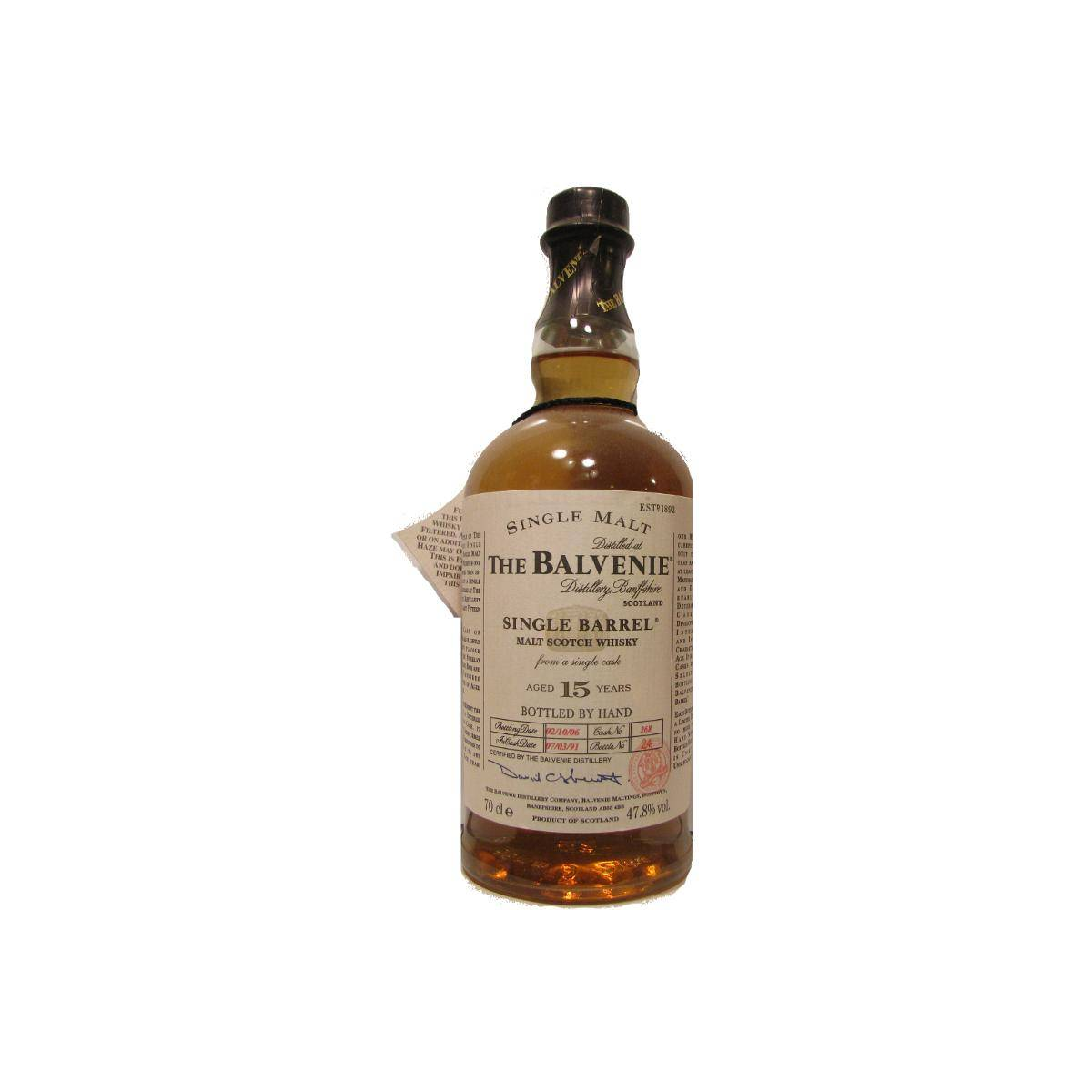 The Balvenie Single Cask 1991 15 Years Single Malt Whisky