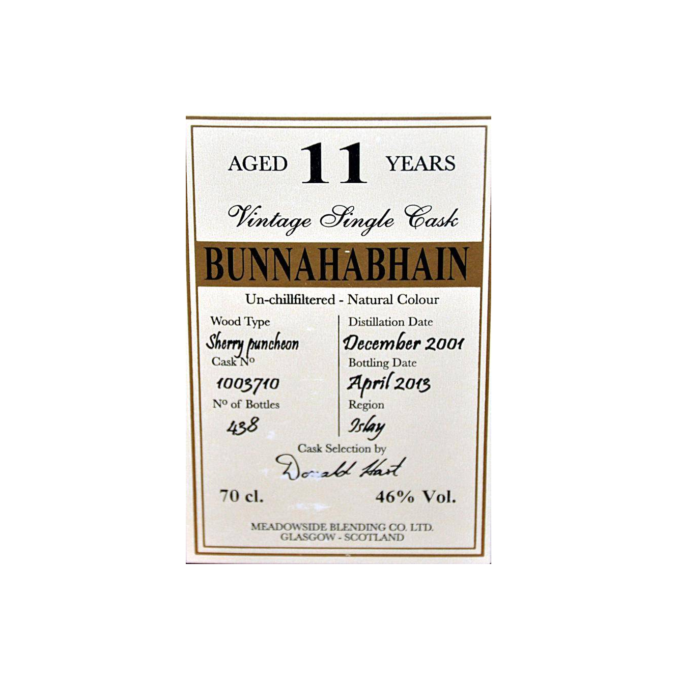 Bunnahabhain 2001 11 Years Single Malt Whisky 2