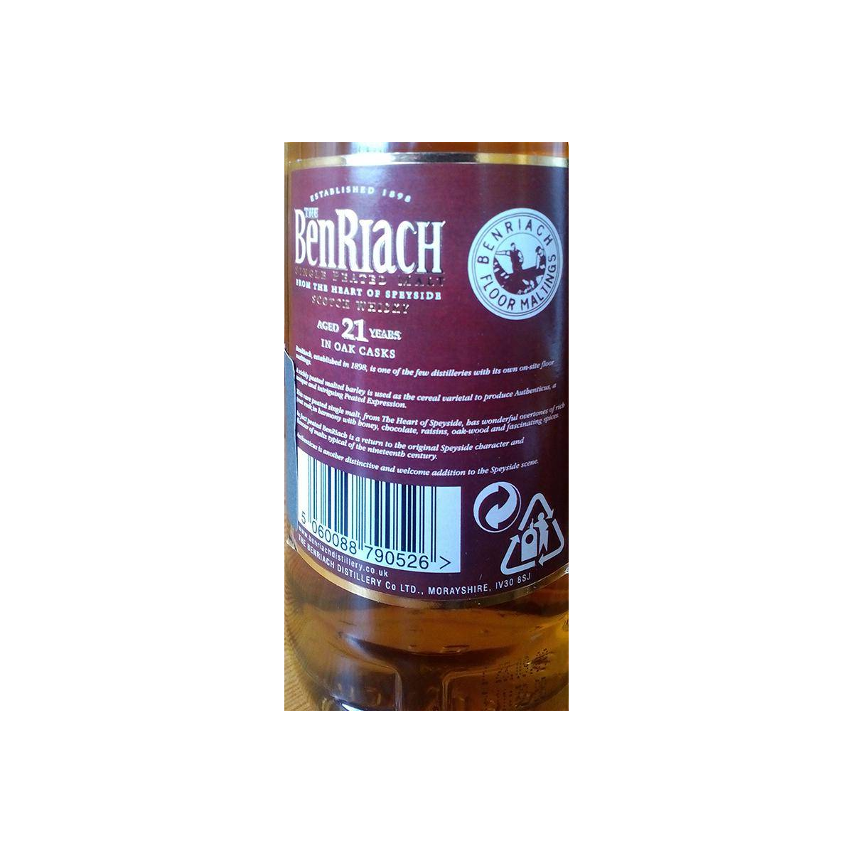 BenRiach 21 Years Single Malt Whisky 2