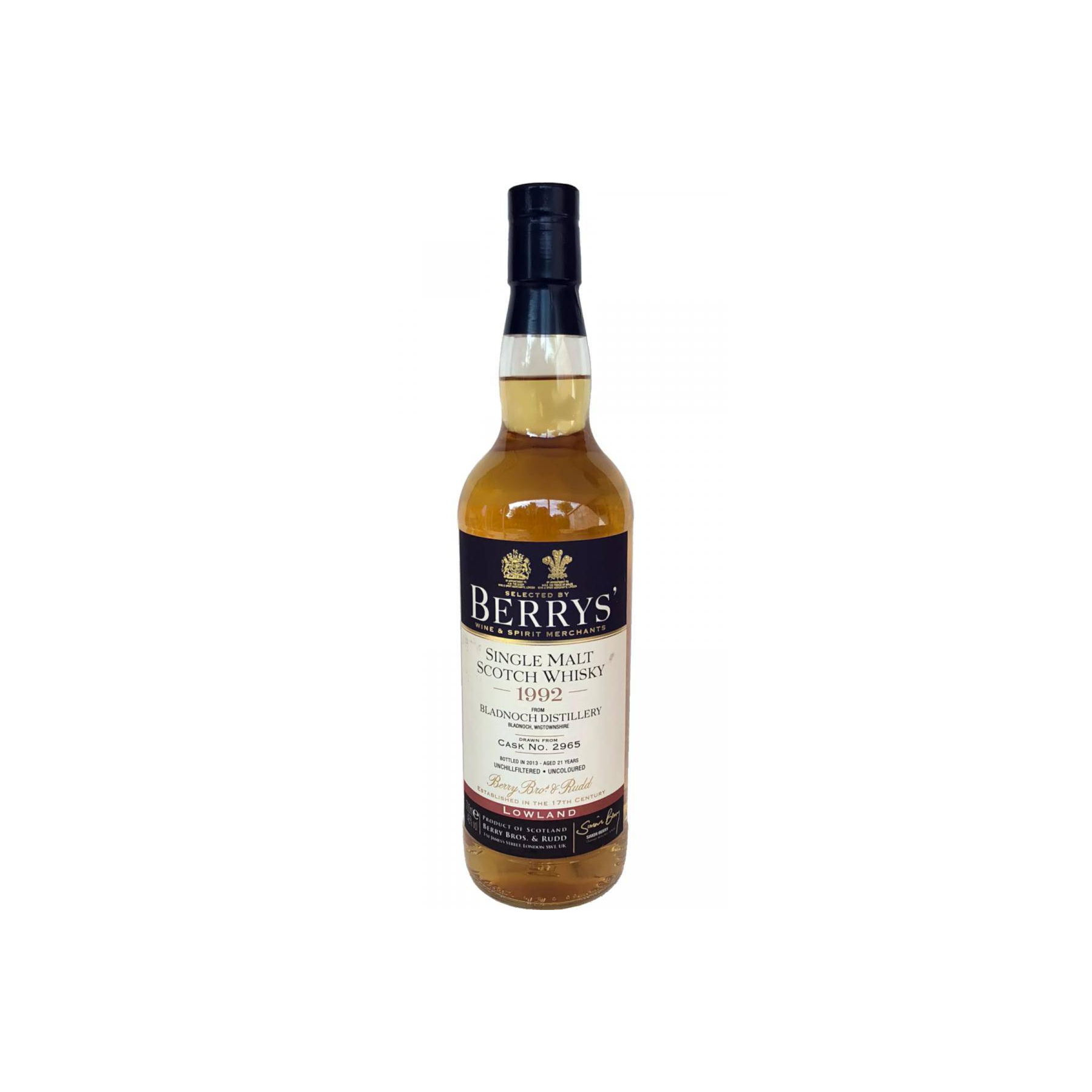 Bladnoch 1992 21 Years Single Malt Whisky
