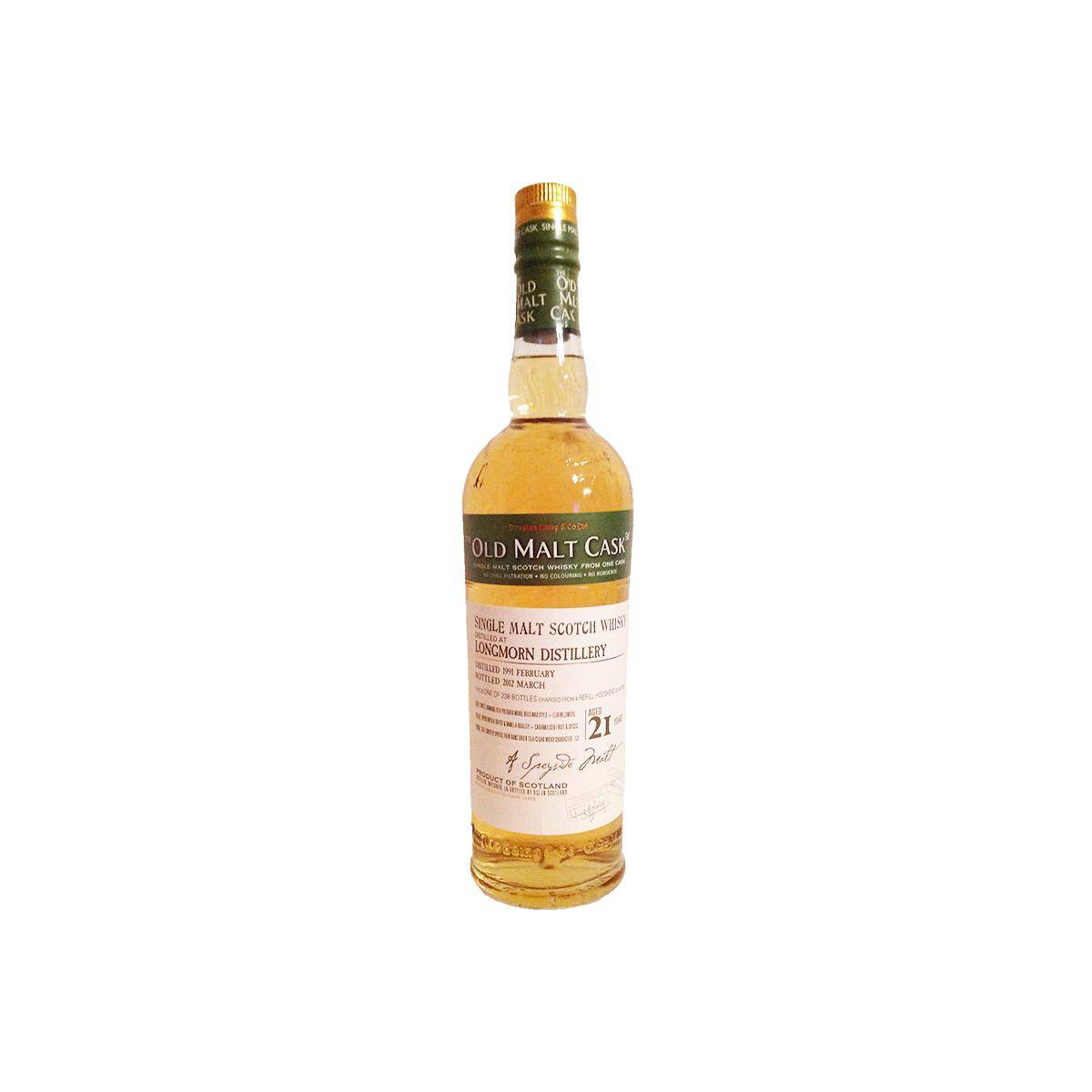 Longmorn Old Malt Cask 1991 21 Years Single Malt Whisky