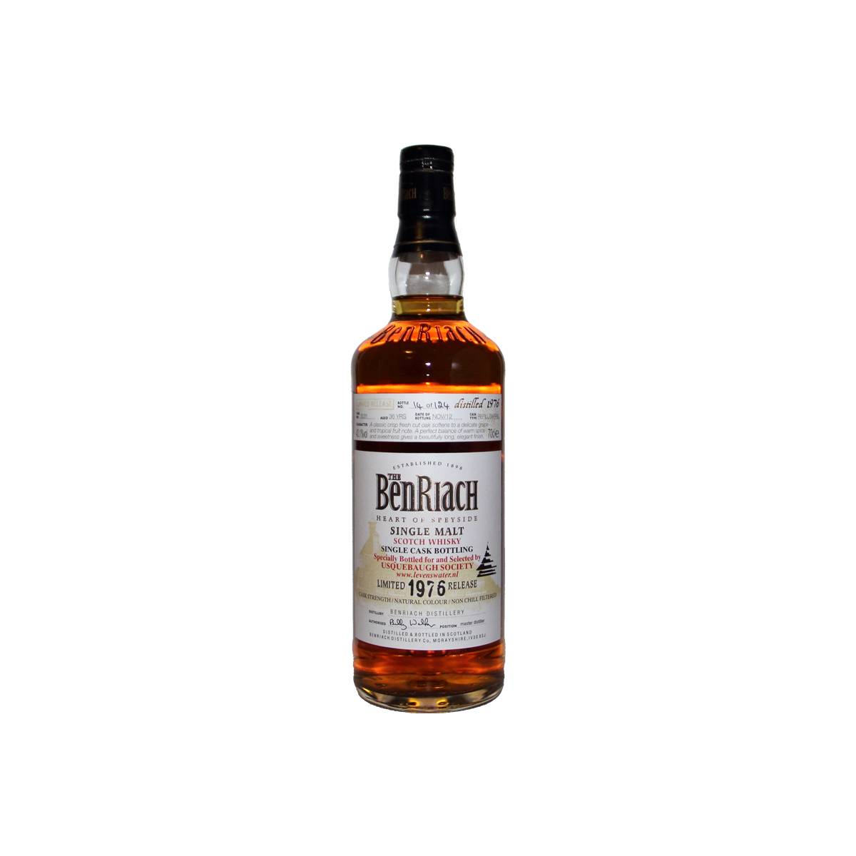 BenRiach Individual Cask Bottling 1976 36 Years Single Malt Whisky