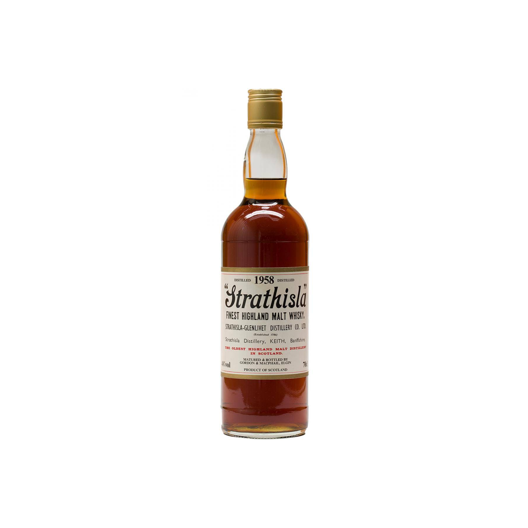 Strathisla Licensed Bottling 1958 Single Malt Whisky