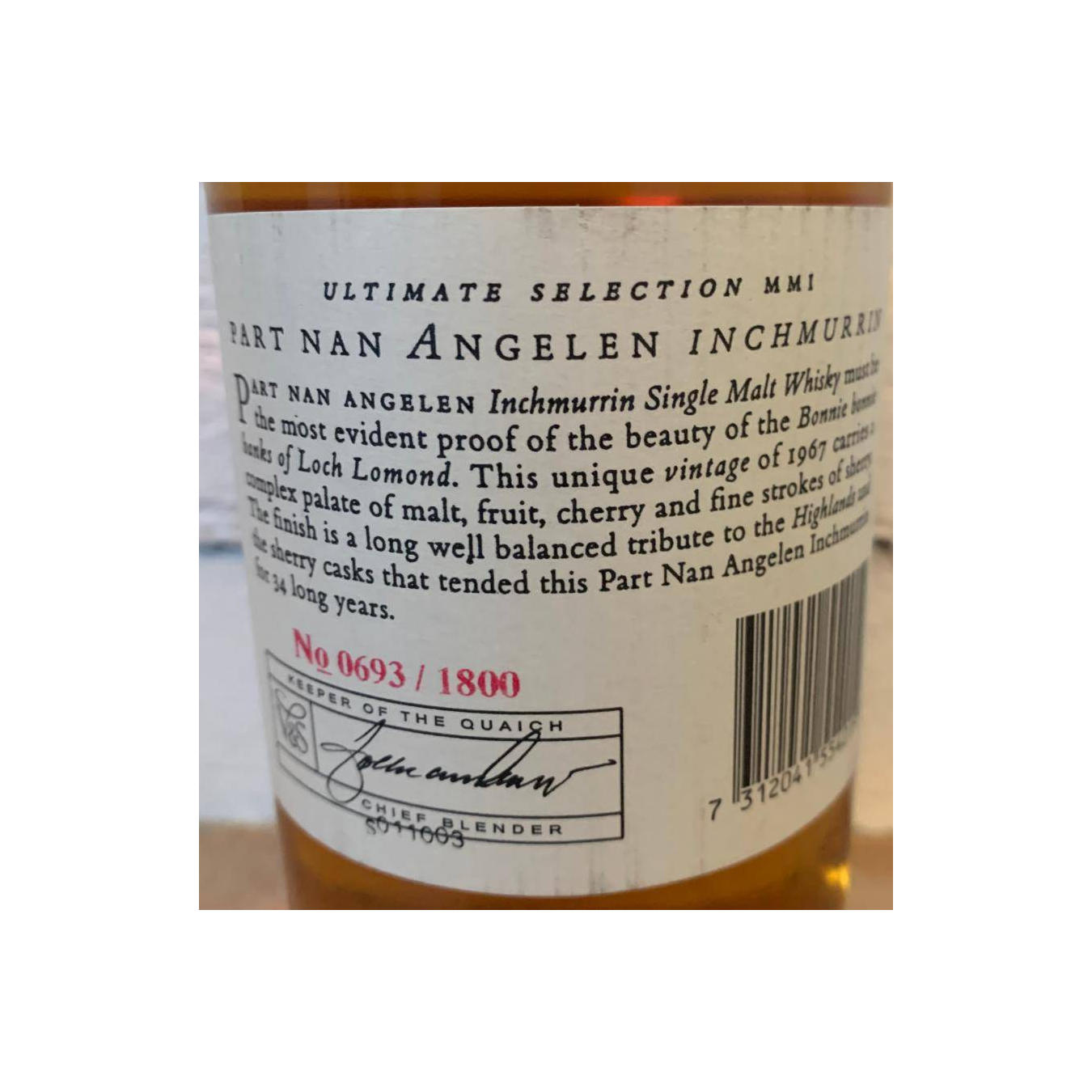 Loch Lomond 1967 34 Years Single Malt Whisky 3
