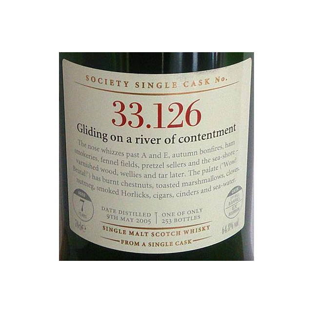 The Scotch Malt Whisky Society 2005 7 Years Single Malt Whisky