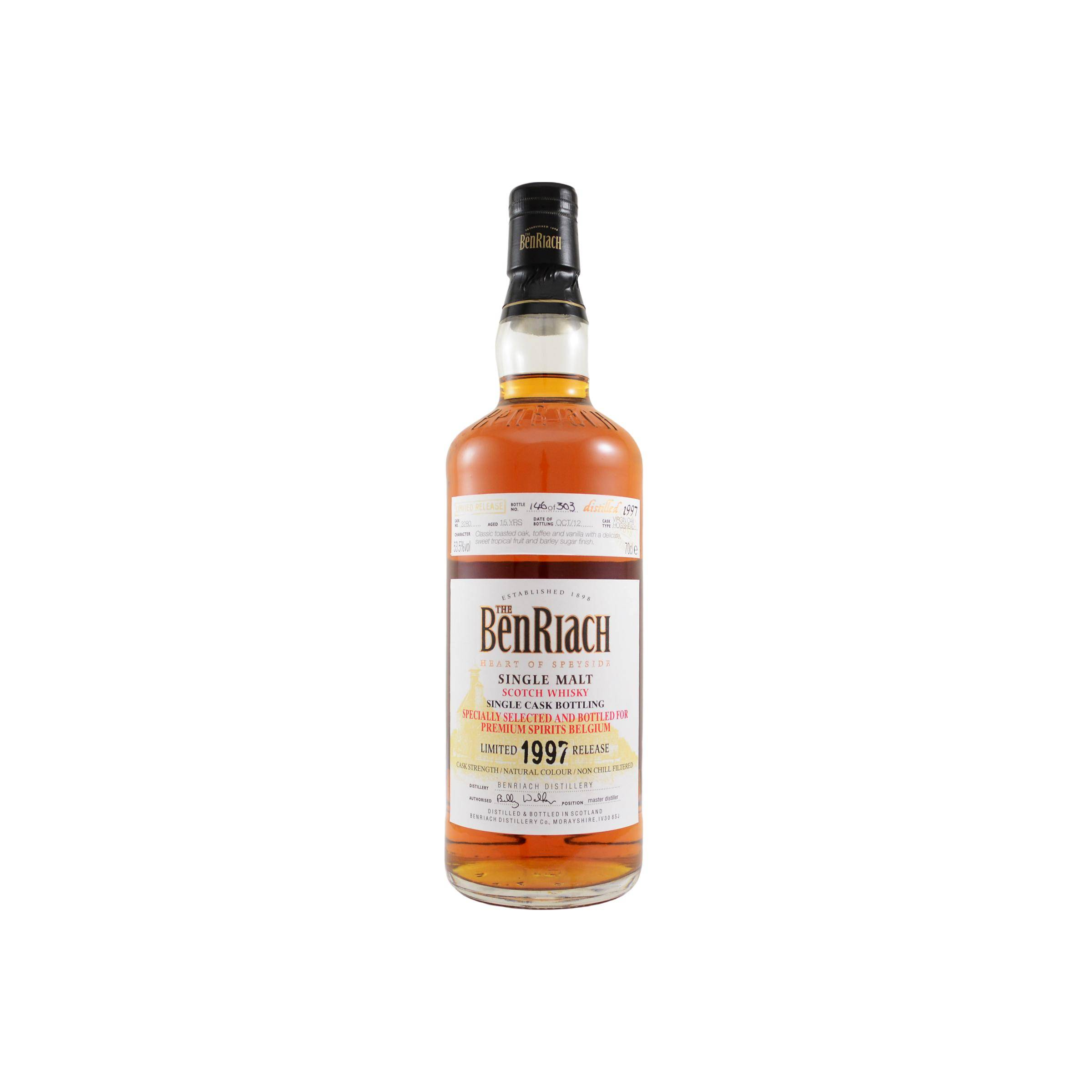 BenRiach Individual Cask Bottling 1997 15 Years Single Malt Whisky