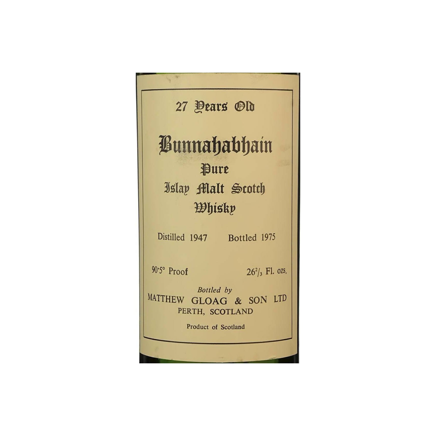Bunnahabhain 1947 27 Years Single Malt Whisky 2