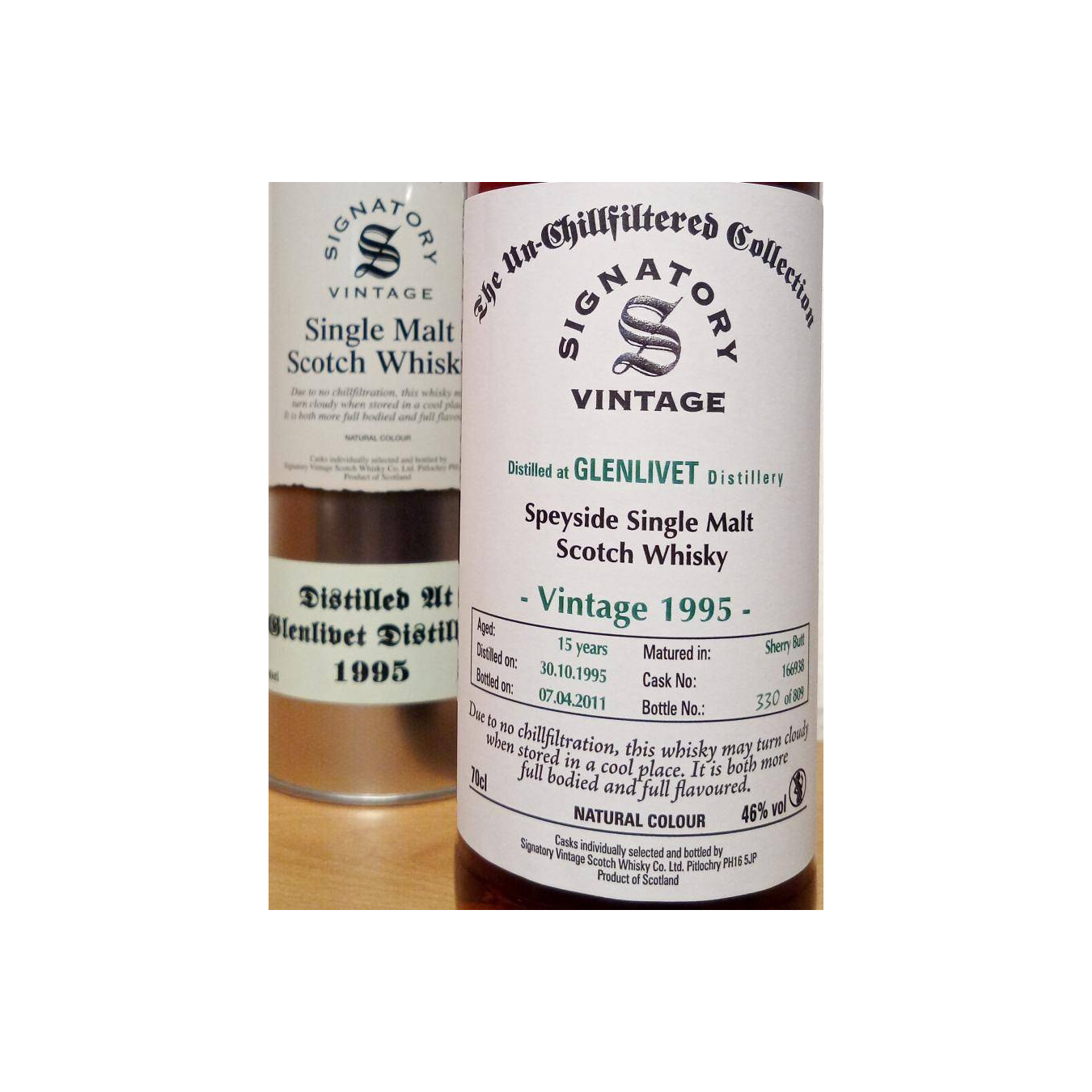The Glenlivet The Un-Chillfiltered Collection 1995 15 Years Single Malt Whisky