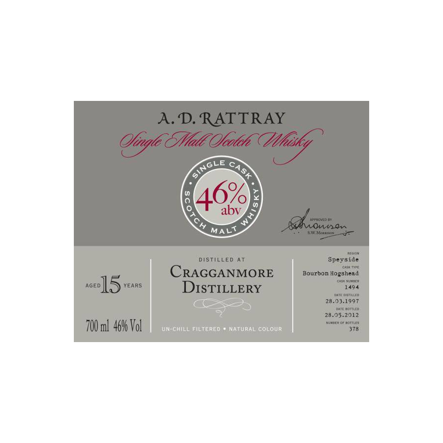 Cragganmore Single Cask 1997 15 Years Single Malt Whisky 2