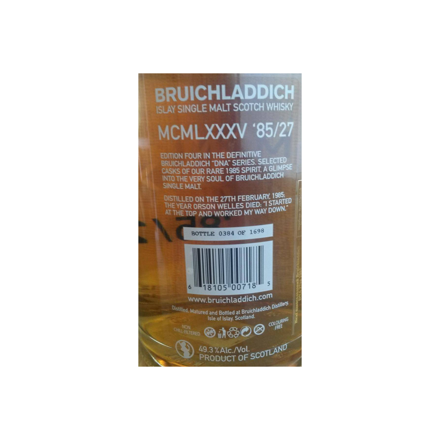 Bruichladdich 1985 27 Years Single Malt Whisky 2