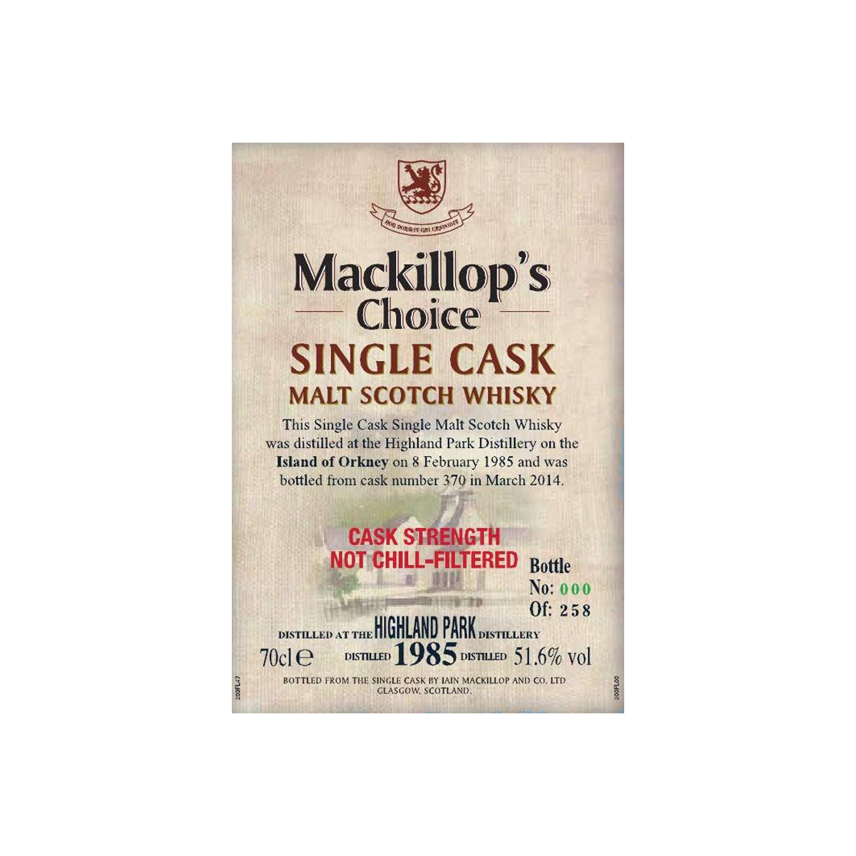 Highland Park 1985 29 Years Single Malt Whisky 2