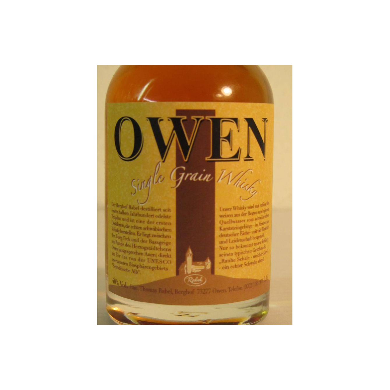 Owen Single Grain Whisky 2