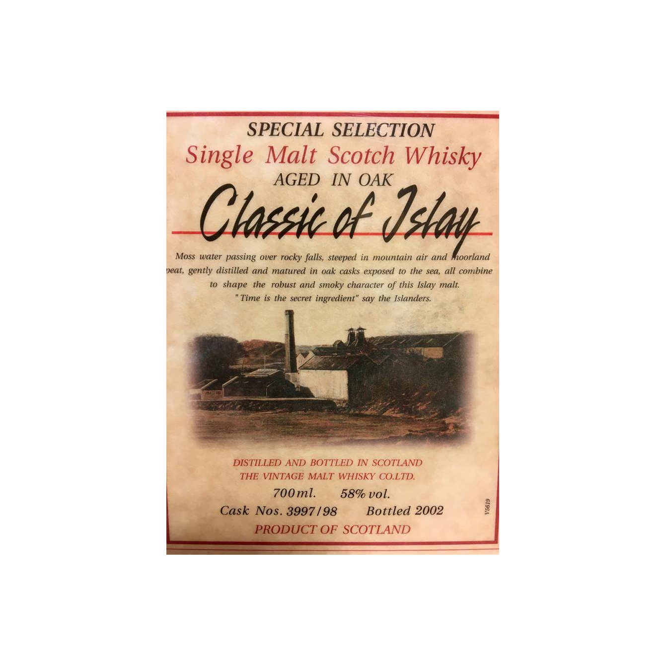 Classic of Islay Vintage 2002 JW