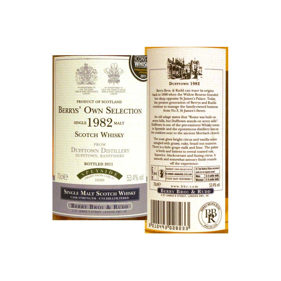 Dufftown 1982 29 Years Single Malt Whisky